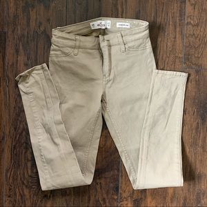 Hollister khaki skinny jeans